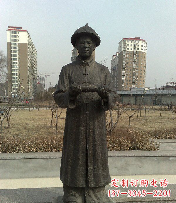 常州广场地方名人人物铜雕