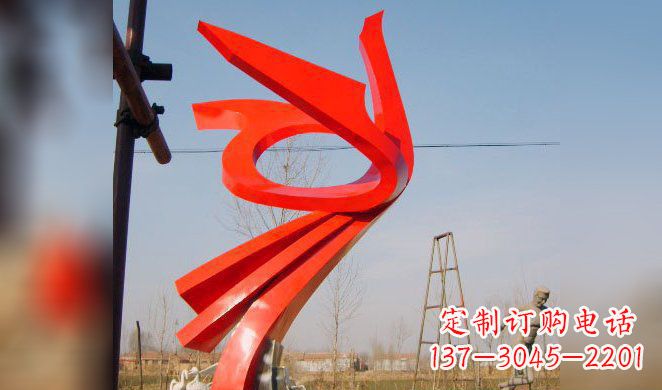 常州广场凤凰不锈钢雕塑 (3)