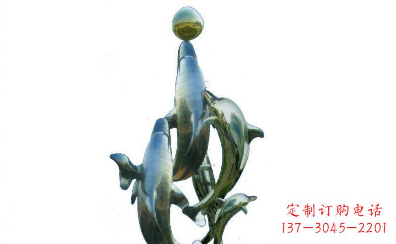 常州优雅而精致的海豚雕塑