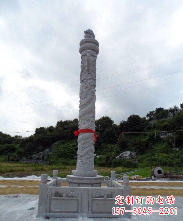 常州高质感汉白玉华表雕塑,让您的空间时尚更有品位