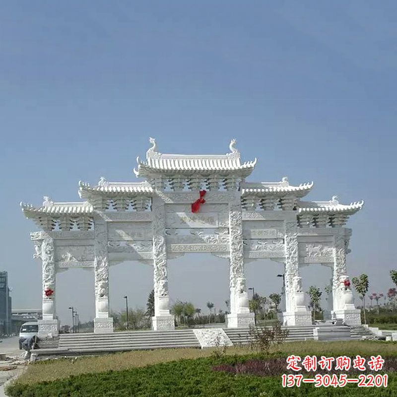 常州精美石牌坊雕塑,美化您的空间