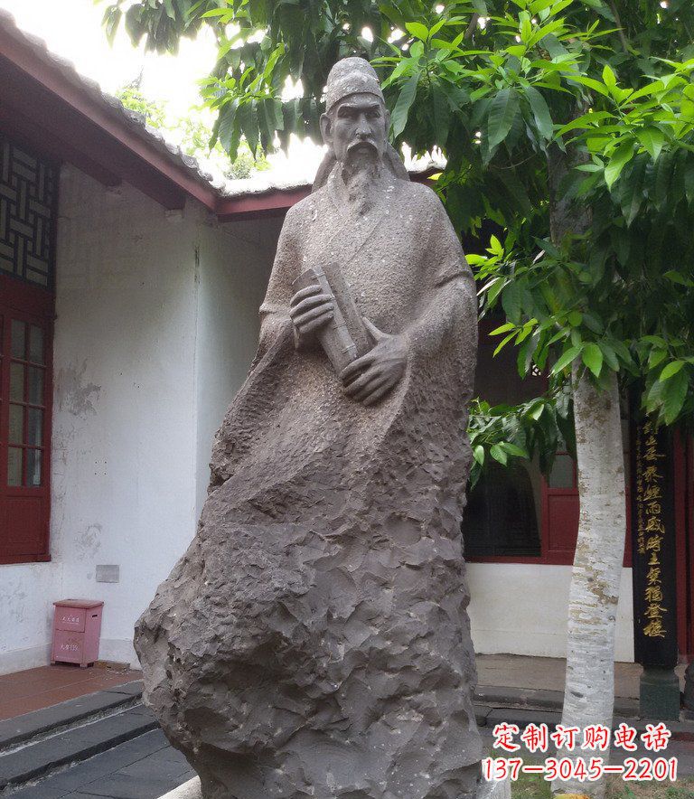 常州领先时代的名人铜雕
