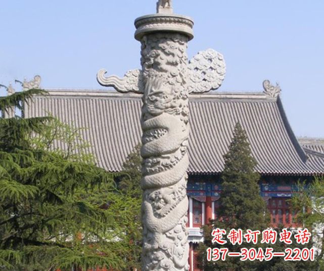 常州广场华表景观石雕 (2)
