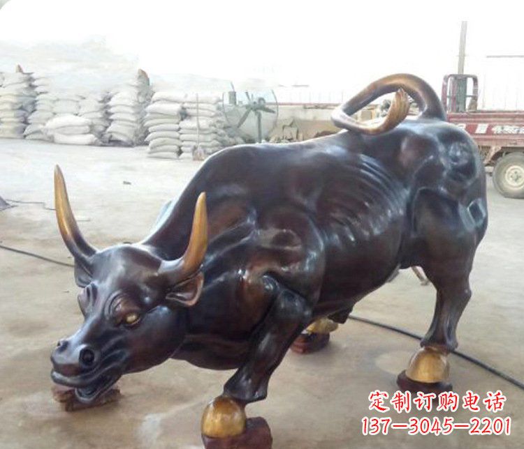 常州牛玻璃钢仿铜动物雕塑-把动物雕塑带入生活
