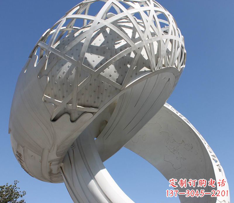 常州广场戒指不锈钢雕塑