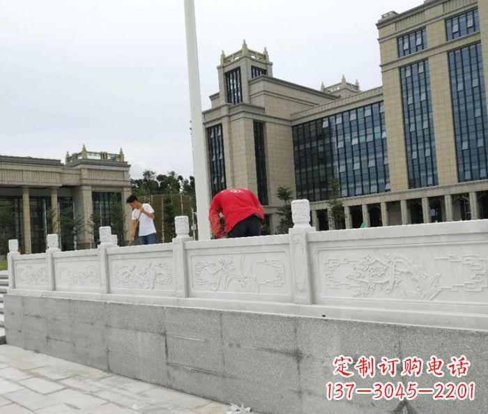 常州广场景观大理石栏板雕塑 (2)