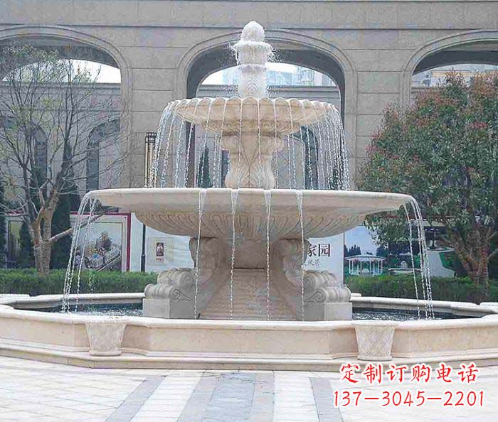 常州广场景观大型喷泉石雕