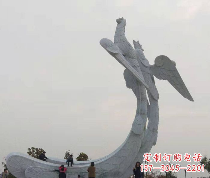 常州中领雕塑:凤凰石雕,精美瑰丽的艺术品