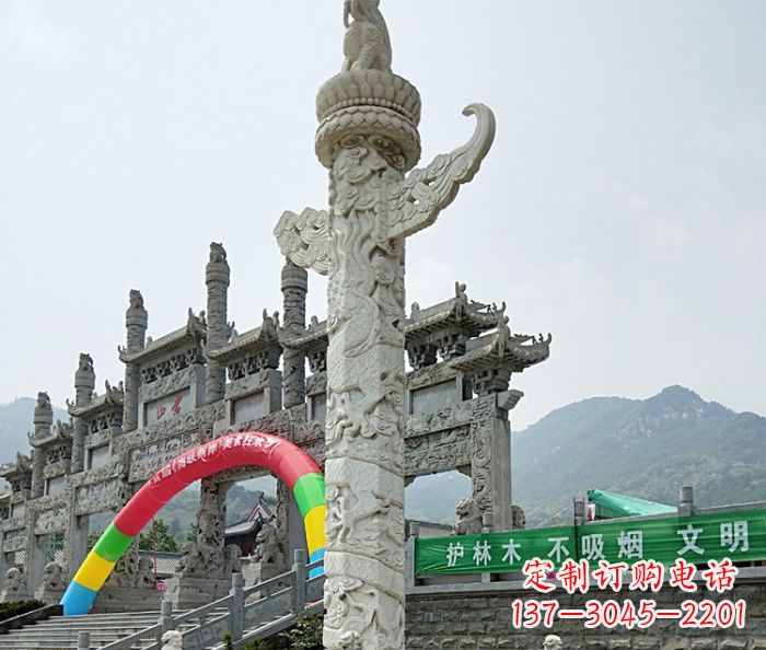 常州中领雕塑汉白玉华表石雕--专业的定制雕塑制作服务