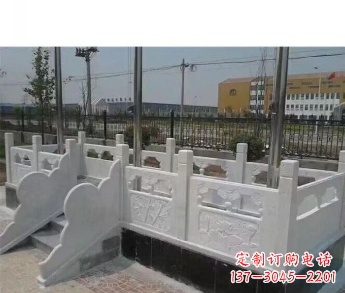 常州完美的城市景观--汉白玉升旗台石雕