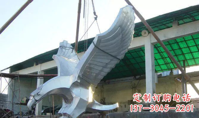 常州高端大气老鹰不锈钢雕塑