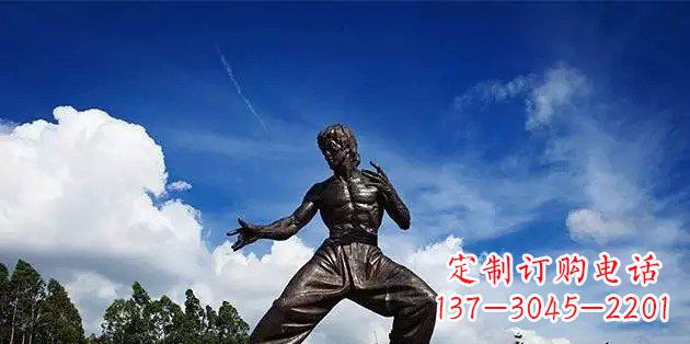 常州流派经典不朽:李小龙名人铜雕