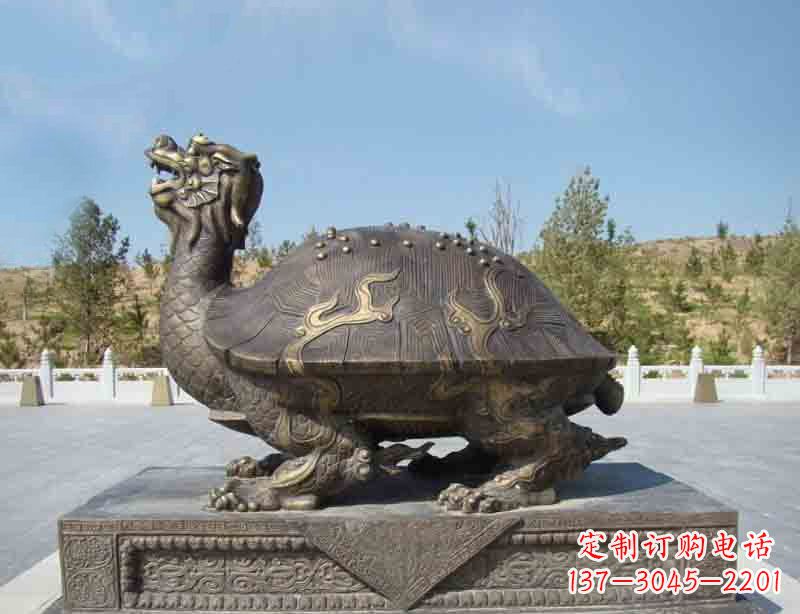 常州广场龙龟铜雕塑
