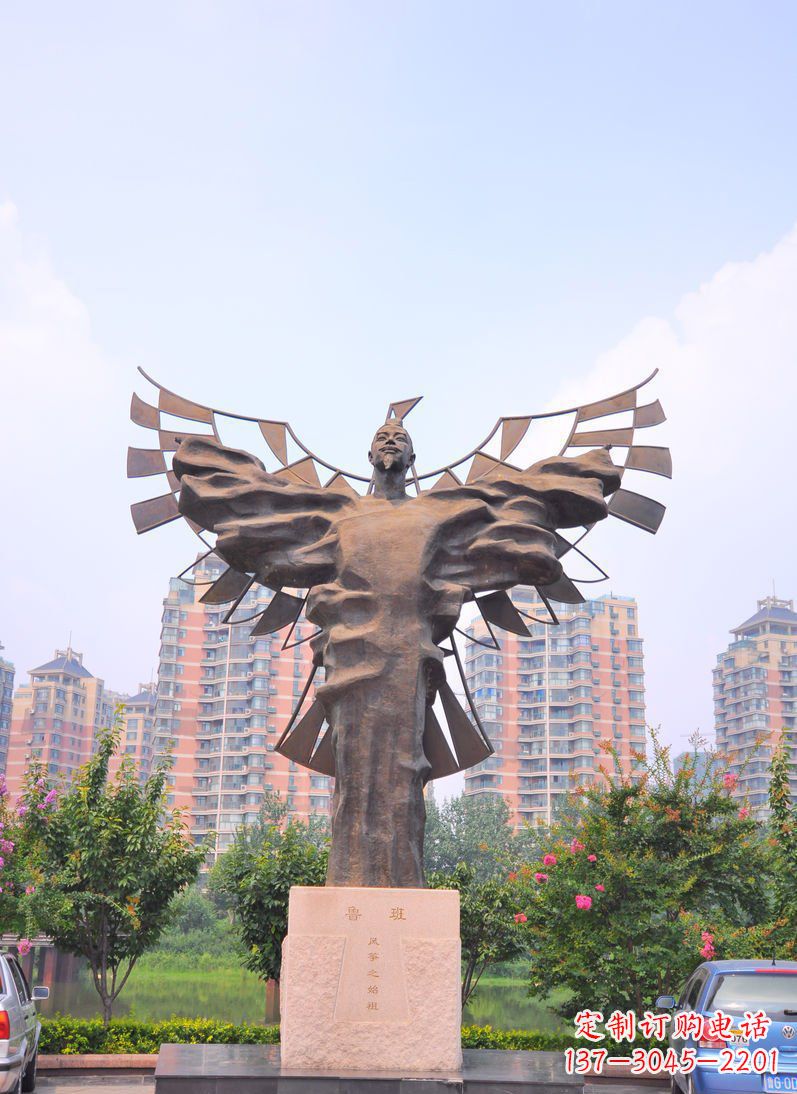 常州中领雕塑:非凡的鲁班古代名人铜雕