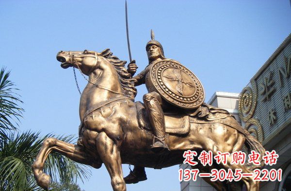 常州广场罗马战士人物景观铜雕