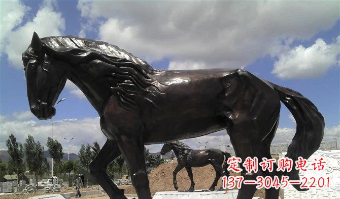 常州广场马动物铜雕 (3)