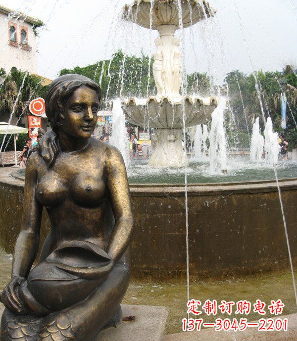 常州海螺景观铜雕展现经典之美