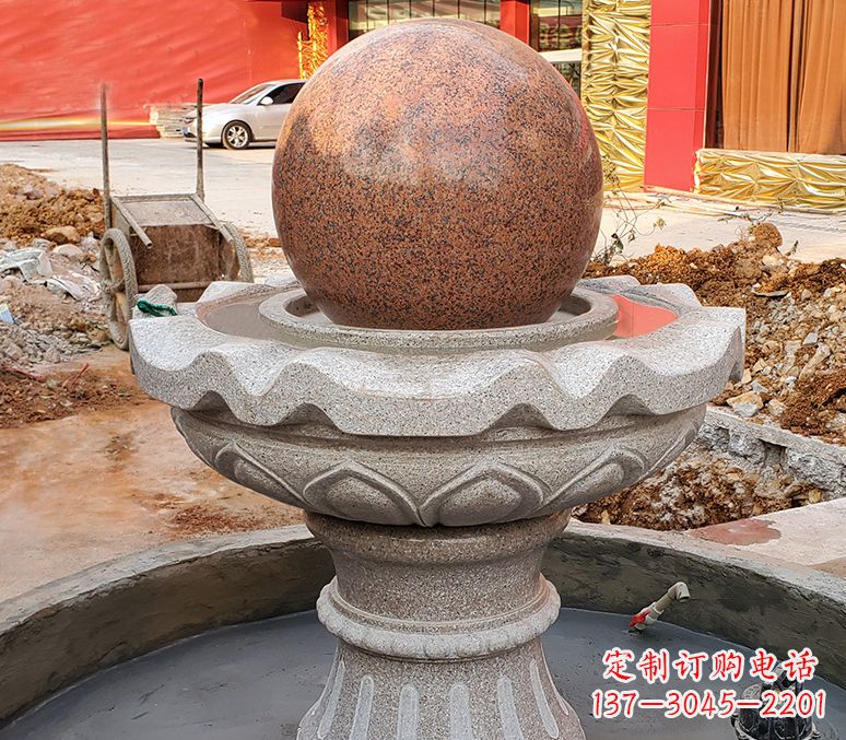 常州精美喷泉石雕塑,点缀室外美感