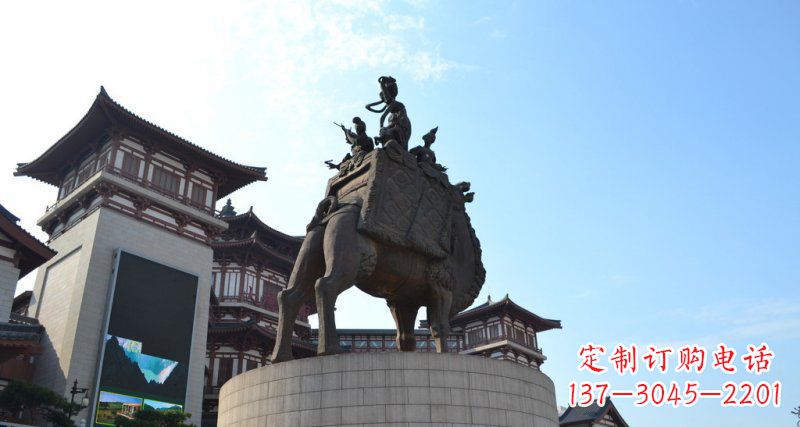 常州古典经典,丝绸柔情骆驼雕塑