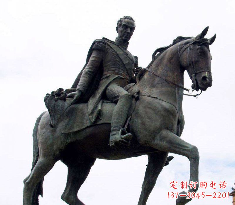 常州中领雕塑:西方风格骑马铜雕