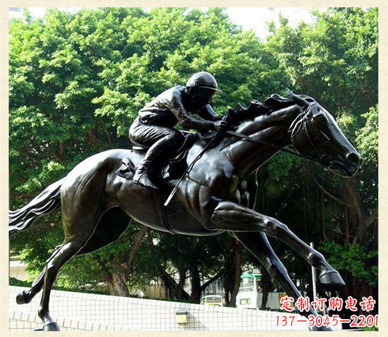 常州精致骑马铜雕,把自然艺术带入生活