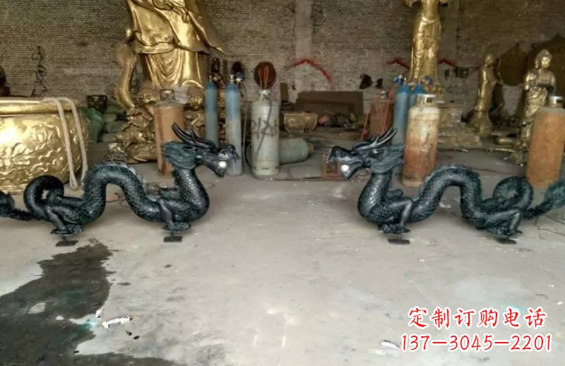 常州中领雕塑精美定制双龙戏珠雕塑