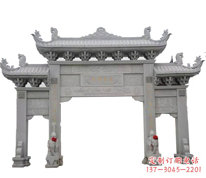 常州广场牌坊石艺雕塑,增添非凡的景观魅力