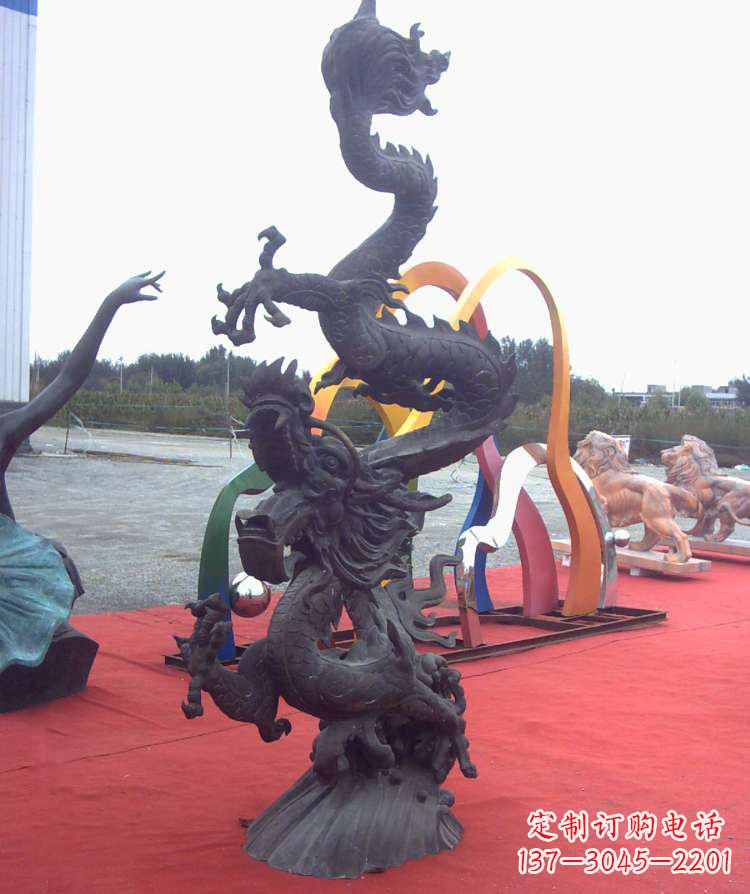 常州精美铜雕龙,汇聚古典气息