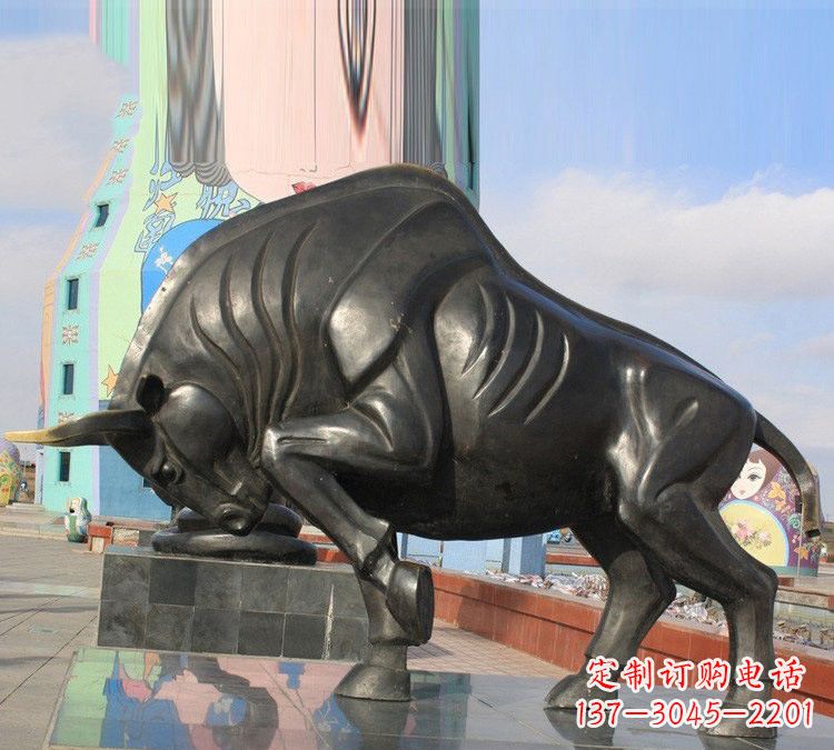常州广场十二生肖牛铜雕
