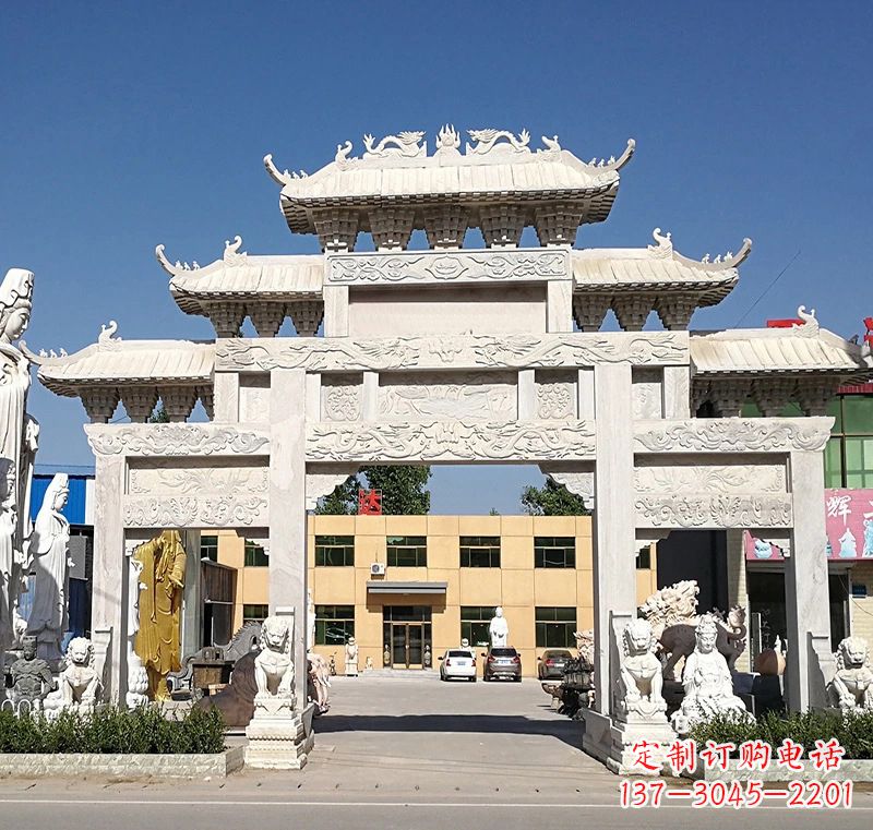 常州广场石雕牌坊:品质卓越的牌坊雕塑