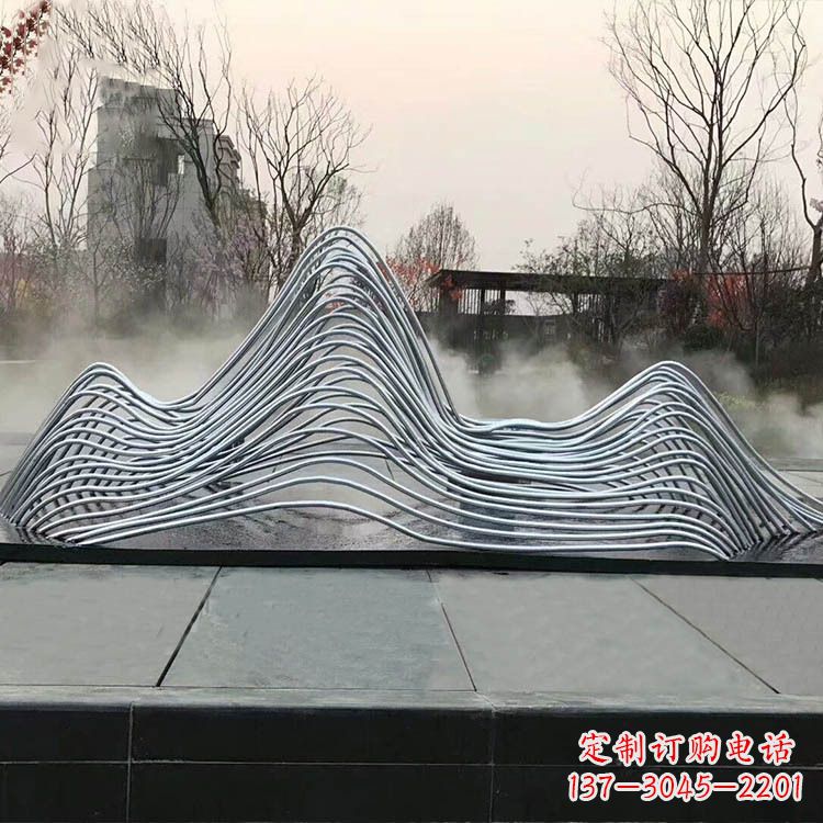 常州专业定制不锈钢假山雕塑