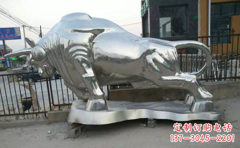 常州独特的拓荒牛不锈钢雕塑