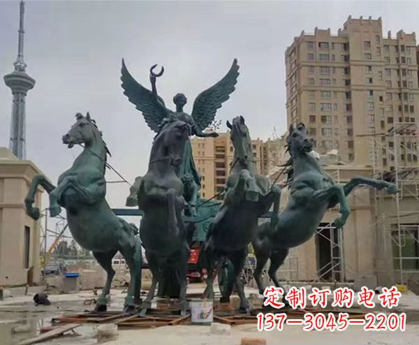 常州广场太阳神阿波罗战车铜雕