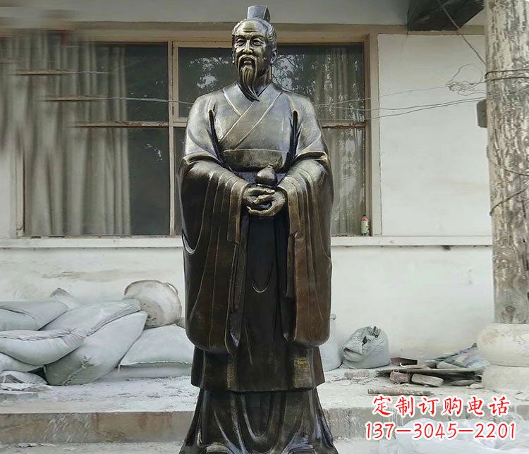 常州扁鹊人物铜雕塑,高雅栩栩如生