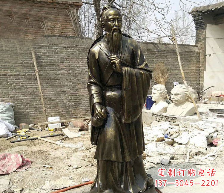 常州传承医德耀中华——华佗铜雕