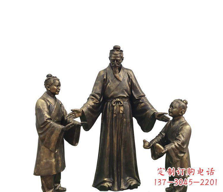 常州精美铜雕孔融雕塑,温柔释放你的情怀