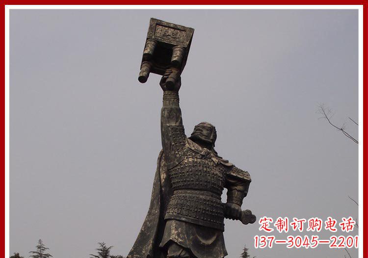 常州铜雕威武将军雕塑,雕刻极致端庄风采