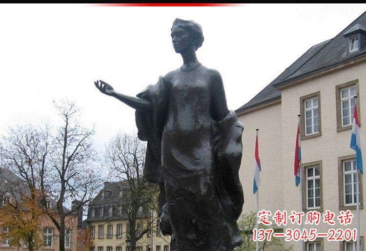 常州中领雕塑,精美细腻的西方美女人物铜雕