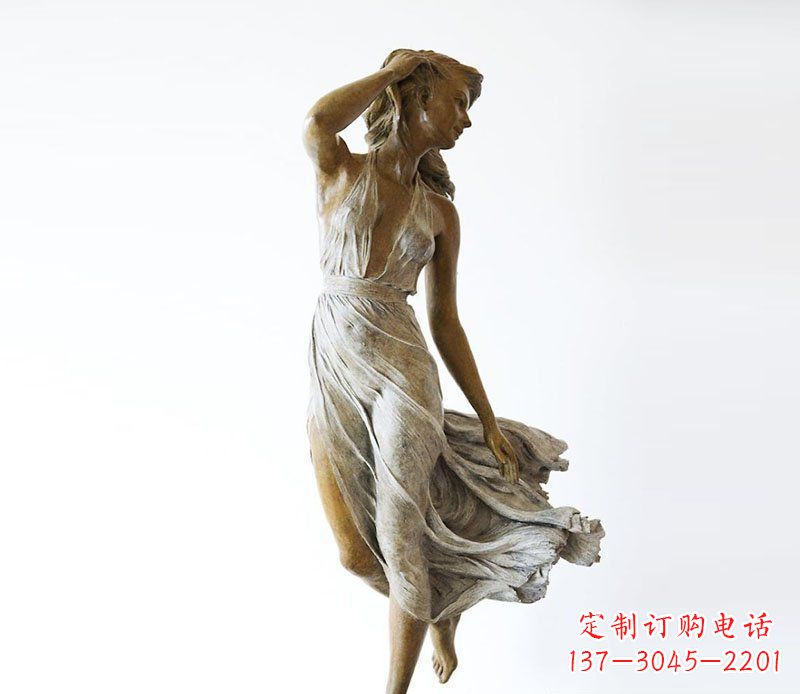 常州空灵优雅的西方美女雕塑