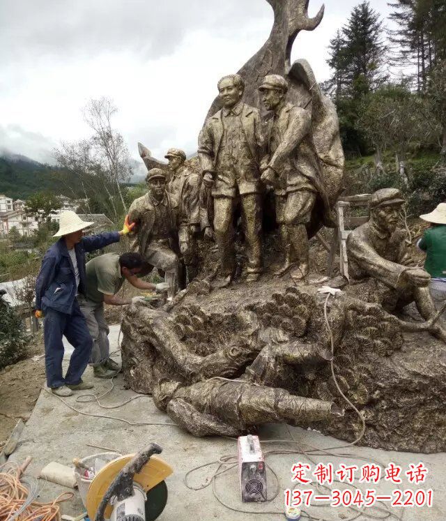常州广场伟人纪念铜雕