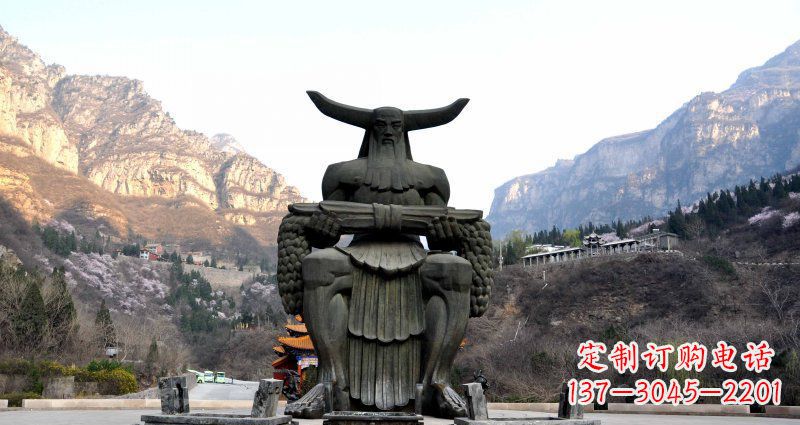常州中领雕塑炎帝景观铜雕