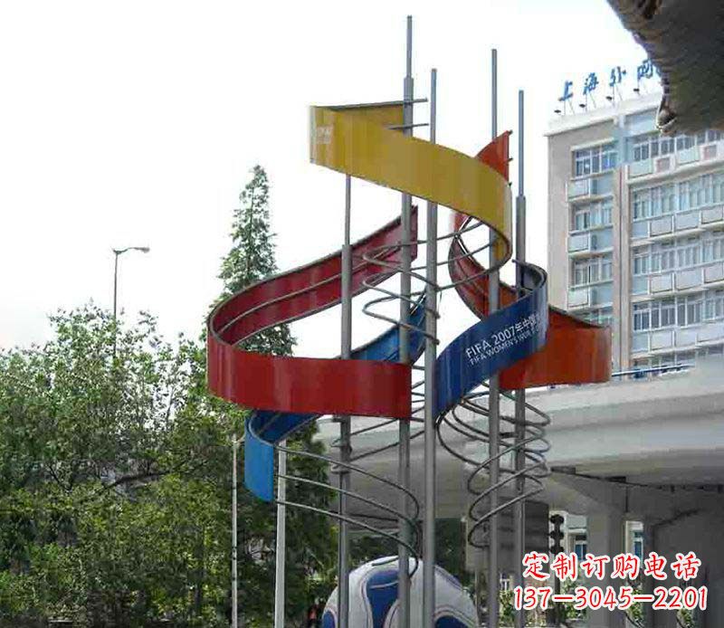 常州精美的不锈钢足球雕塑