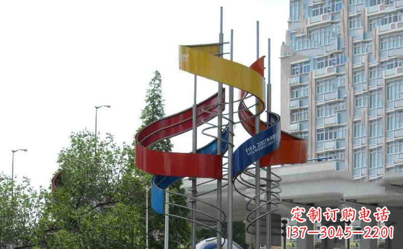 常州中领雕塑:不锈钢足球雕塑