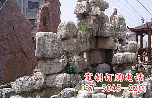 常州引领艺术,华丽山水:龟纹石假山雕塑