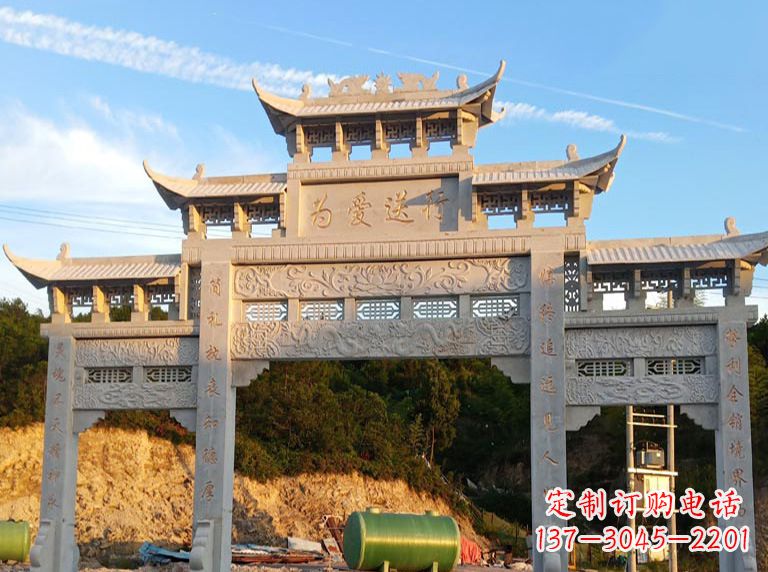 常州海北石雕牌坊——高品质定制雕塑