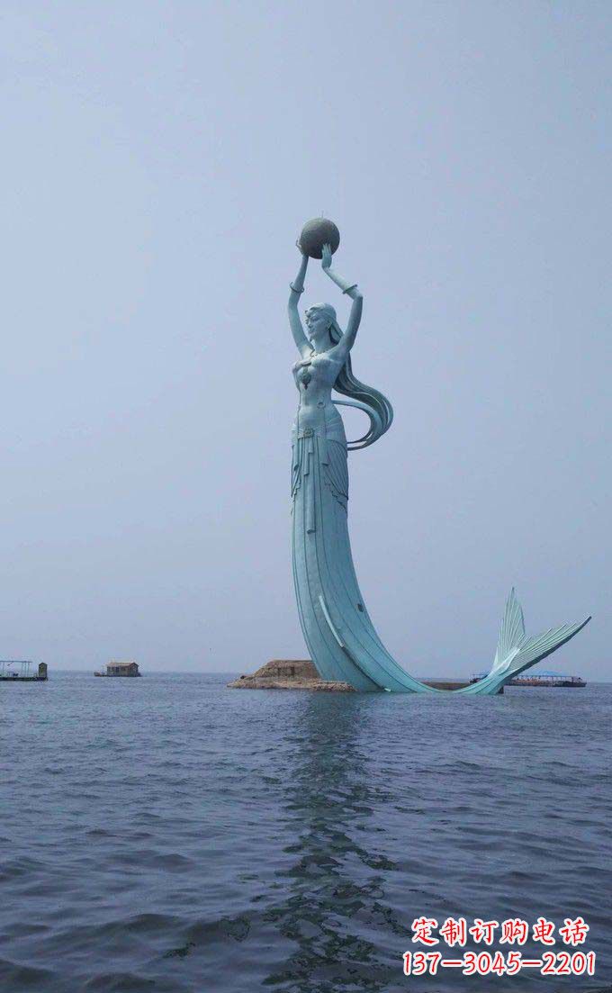 常州海洋美人鱼不锈钢雕塑