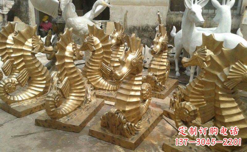 常州精美的海马动物铜雕,为您带来精致的审美享受
