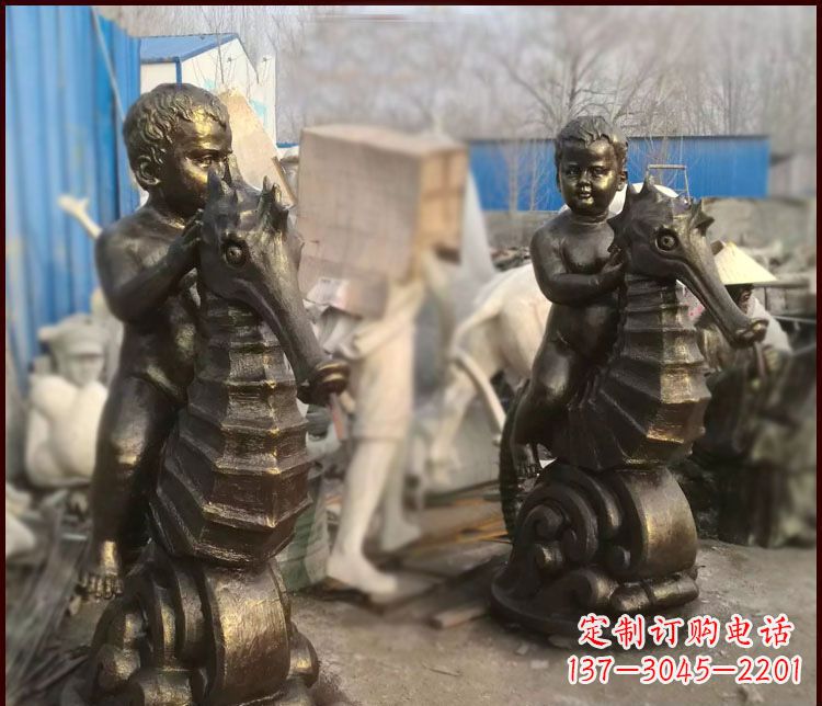 常州海马公园铜马雕塑-专业定制,艺术精致