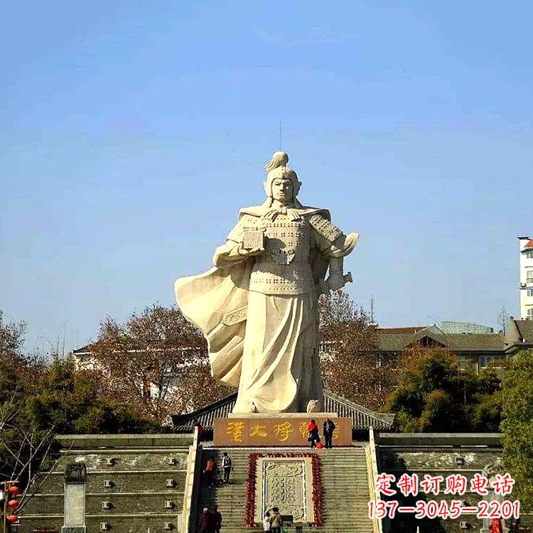 常州韩信西汉军事家雕像,引领西汉文化风采