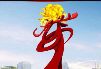 常州欣赏静谧的雕塑之美：不锈钢牡丹花雕塑